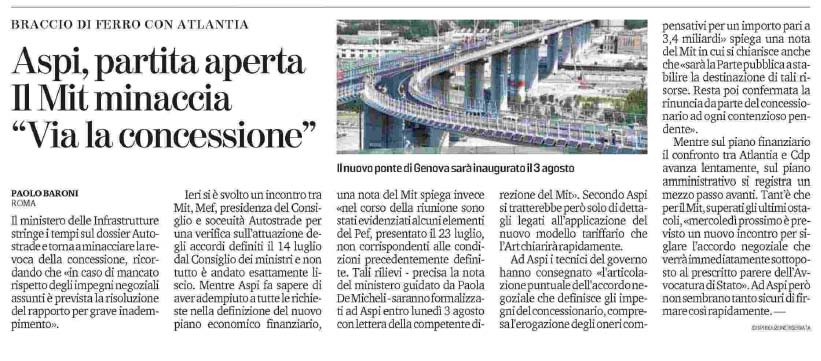 01 agosto 2020 la stampa