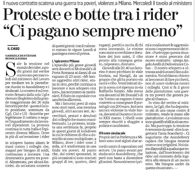 07 novembre 2020 la stampa