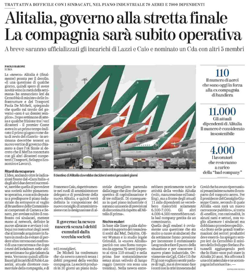 07 settembre 2020 la stampa