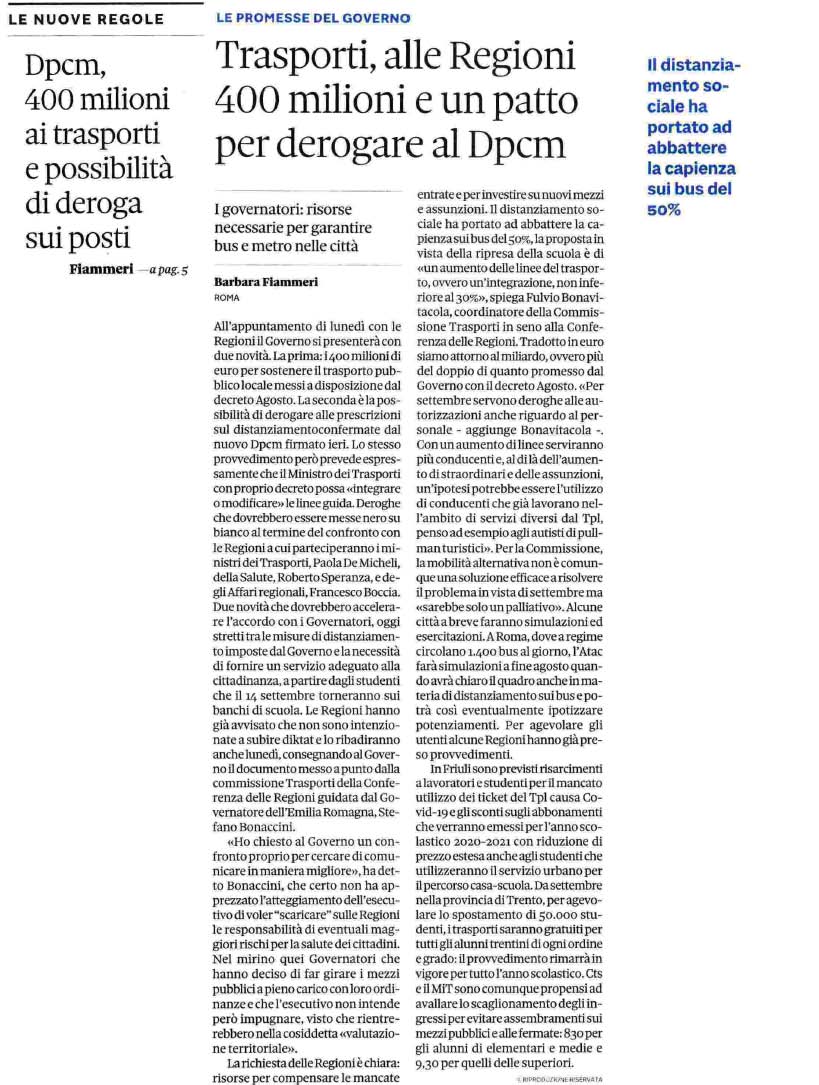 08 agosto 2020 il sole24ore