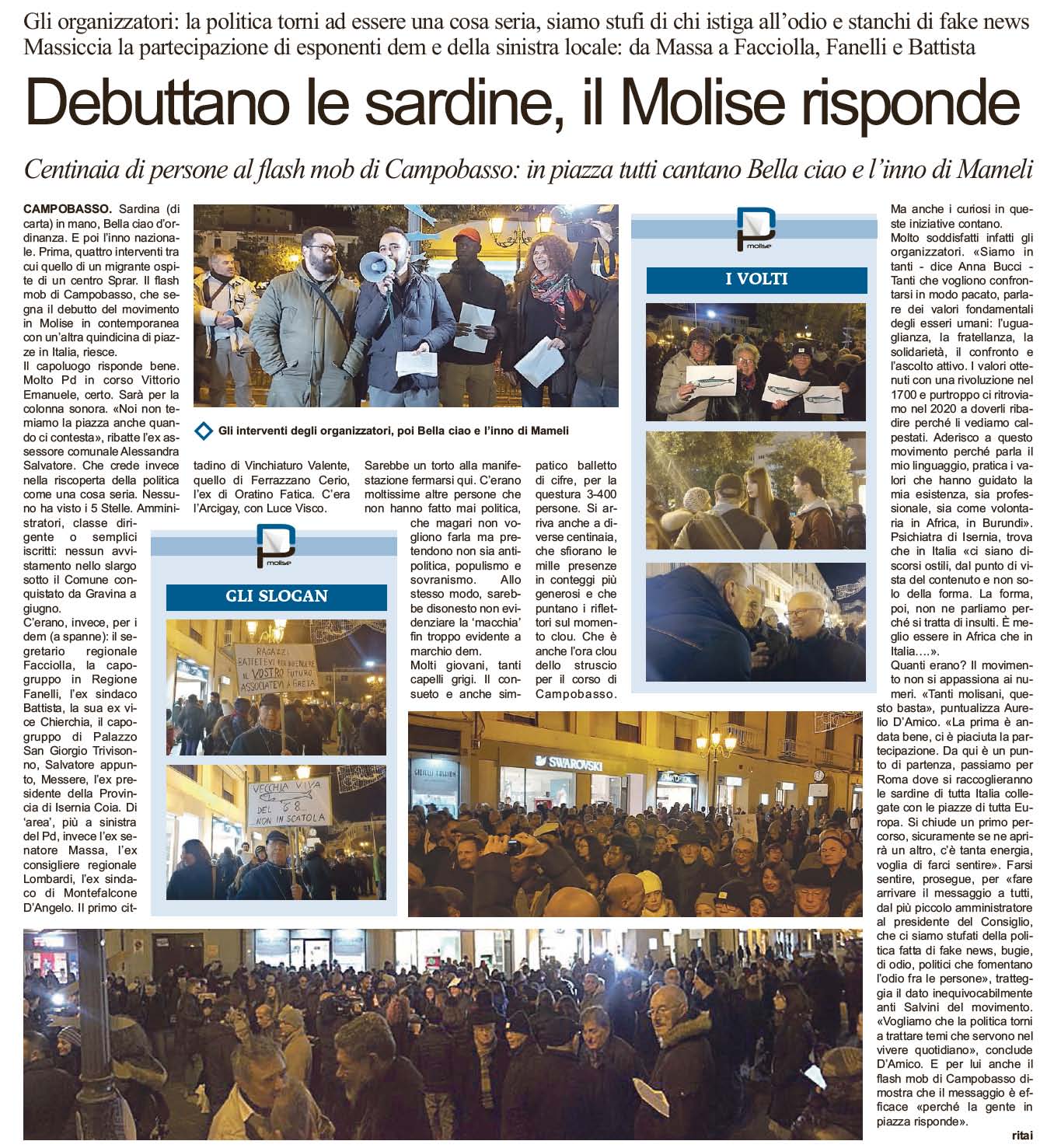 08 dicembre 2019 primo piano molise