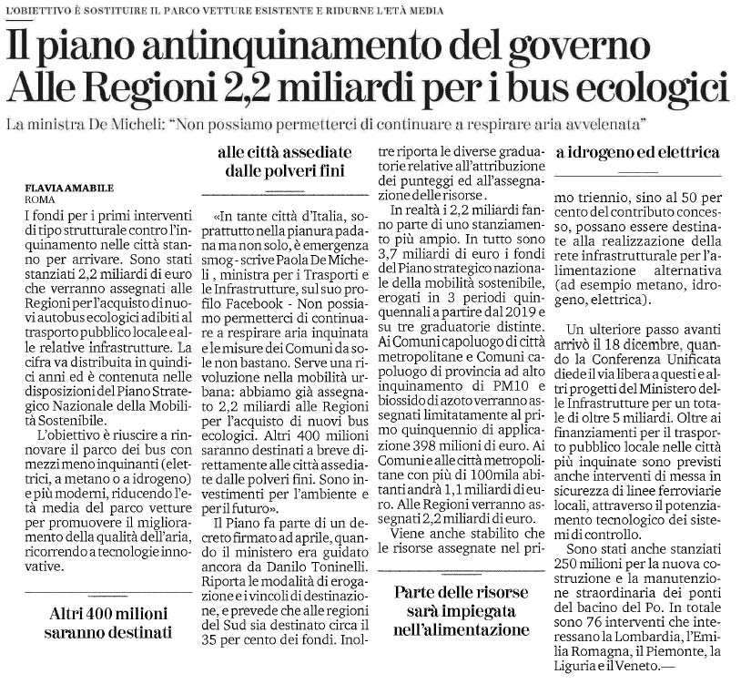 09 gennaio 2020 la stampa