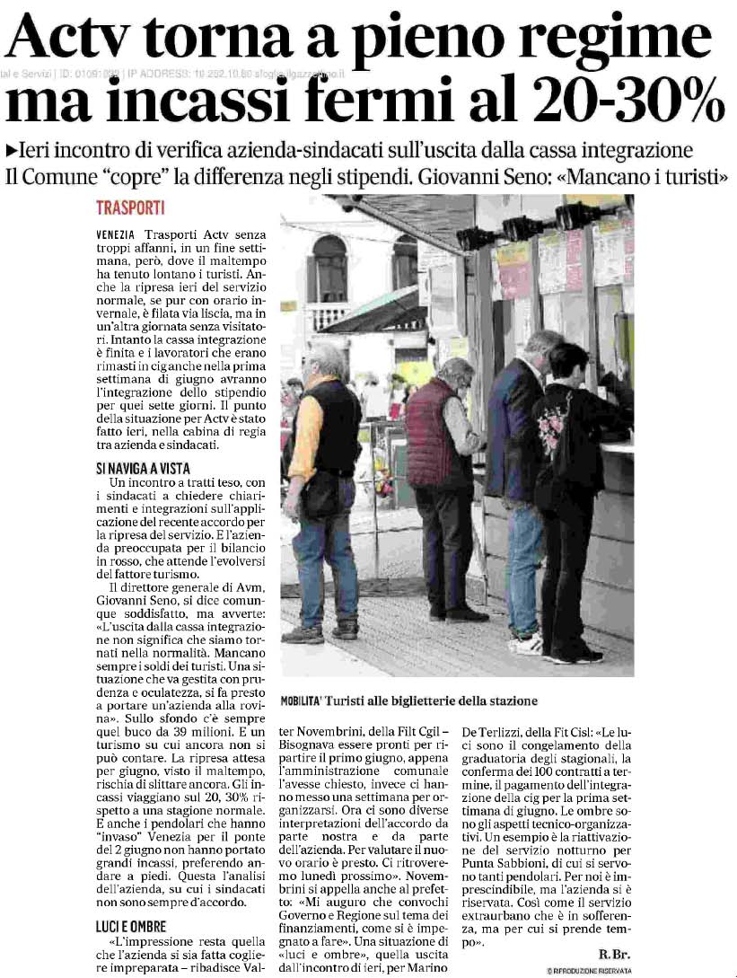 09 giugno 2020 il gazzettino