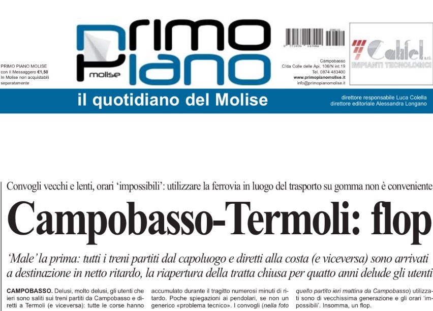 10 agosto 2020 primo piano molise