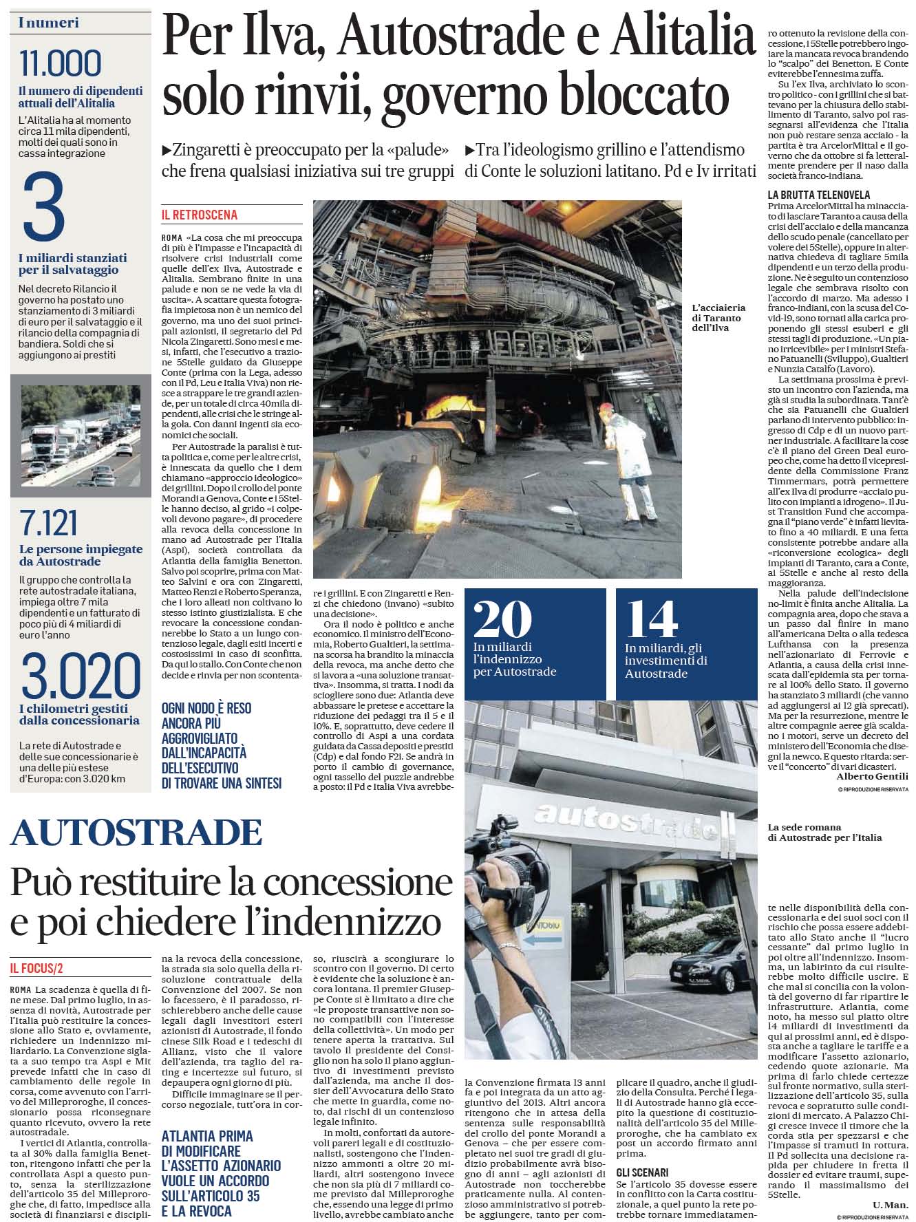 10 giugno 2020 il messaggero