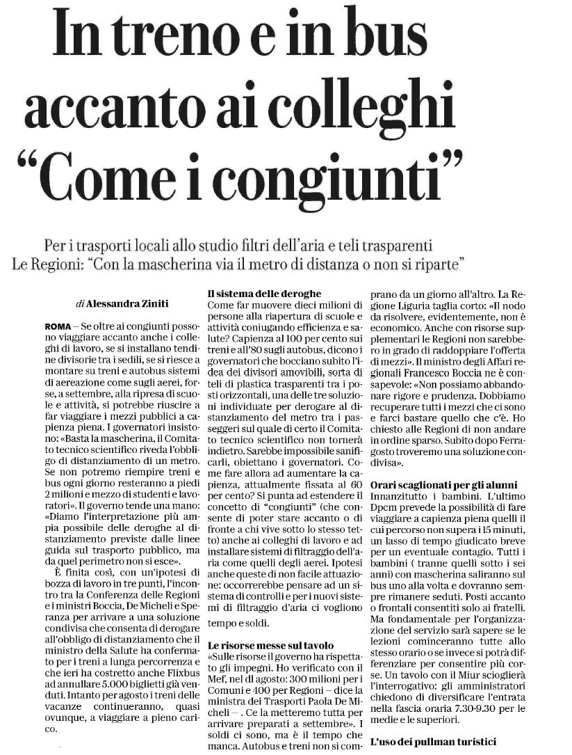 11 agosto 2020 repubblica Page 1