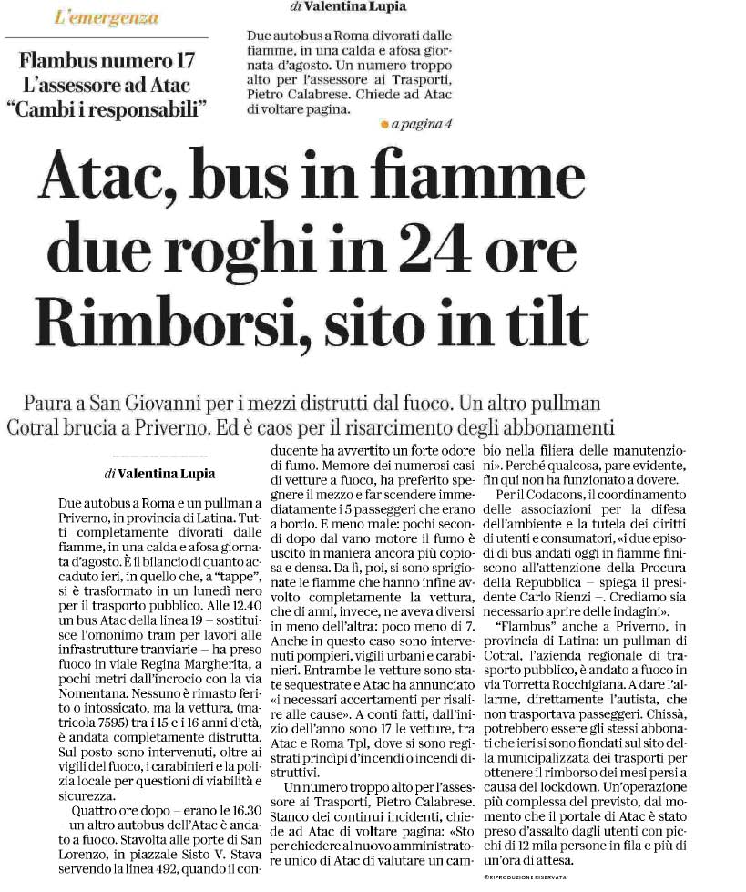 11 agosto 2020 repubblica atac Page 1