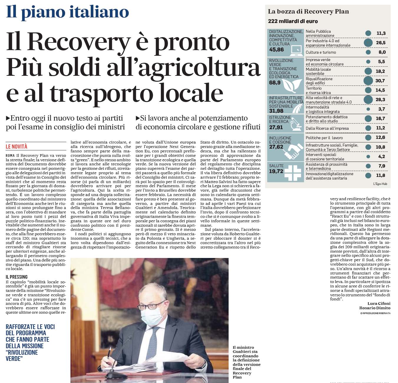 11 gennaio 2021 IL MESSAGGERO