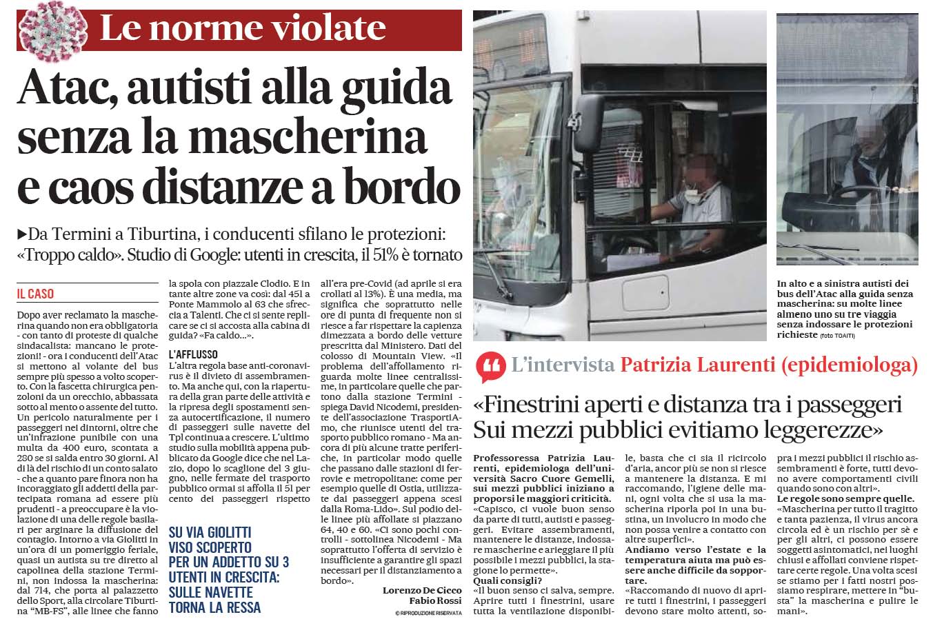 12 giugno 2020 il messaggero