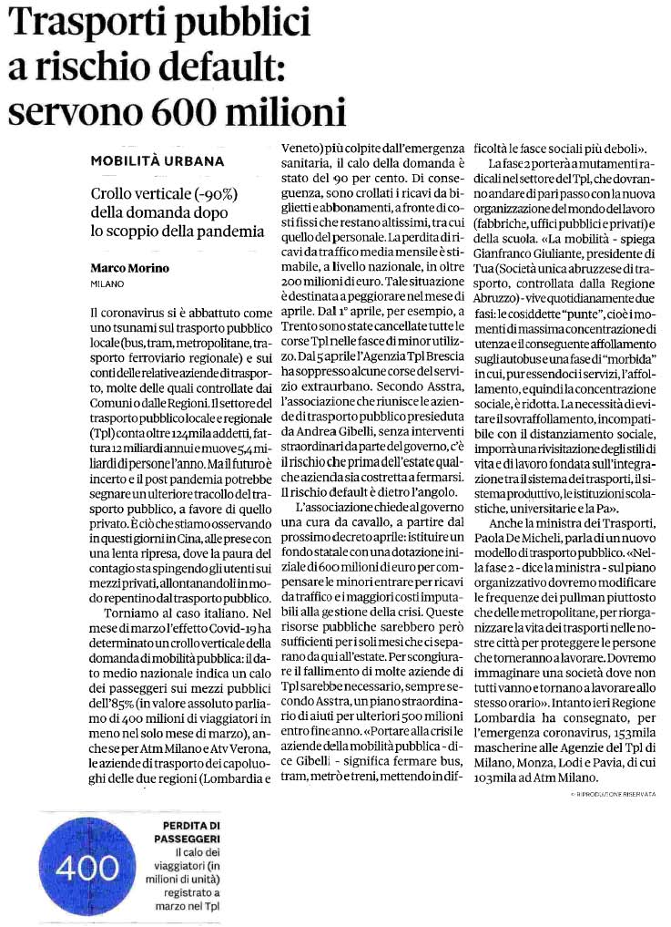 15 aprile 2020 il sole24ore