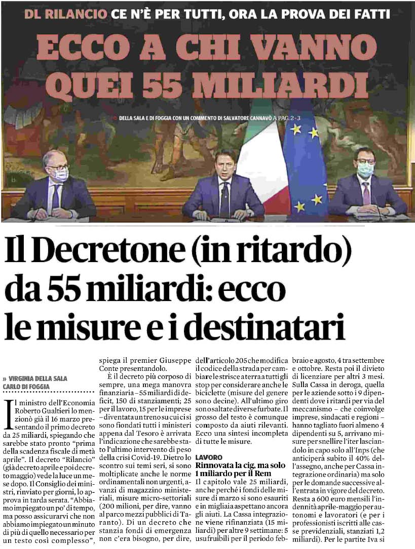 15 maggio 2020 il fatto quotidiano Page 1