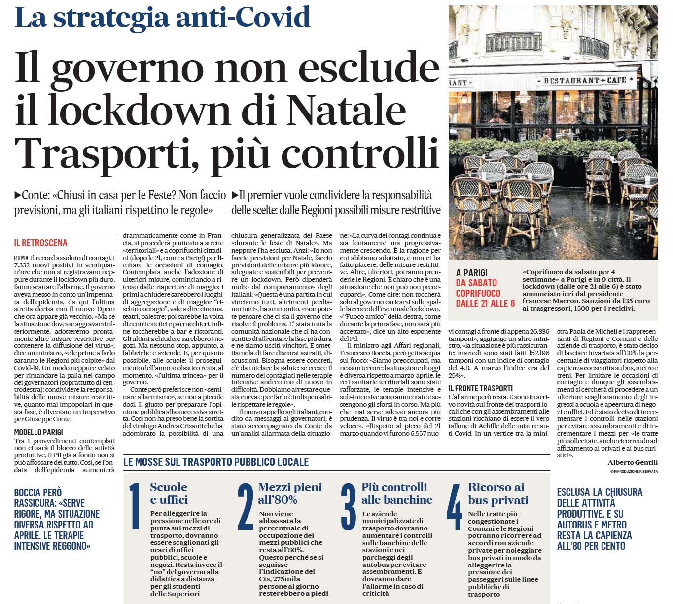 15 ottobre 2020 il messaggero