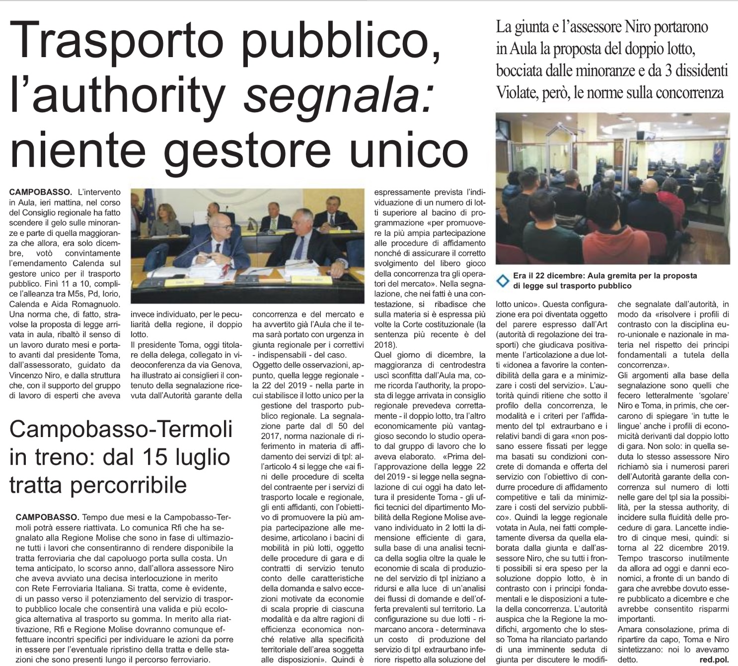 16 maggio 2020 primo piano molise