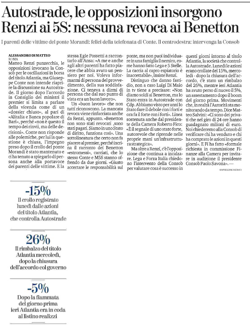 17 luglio 2020 la stampa