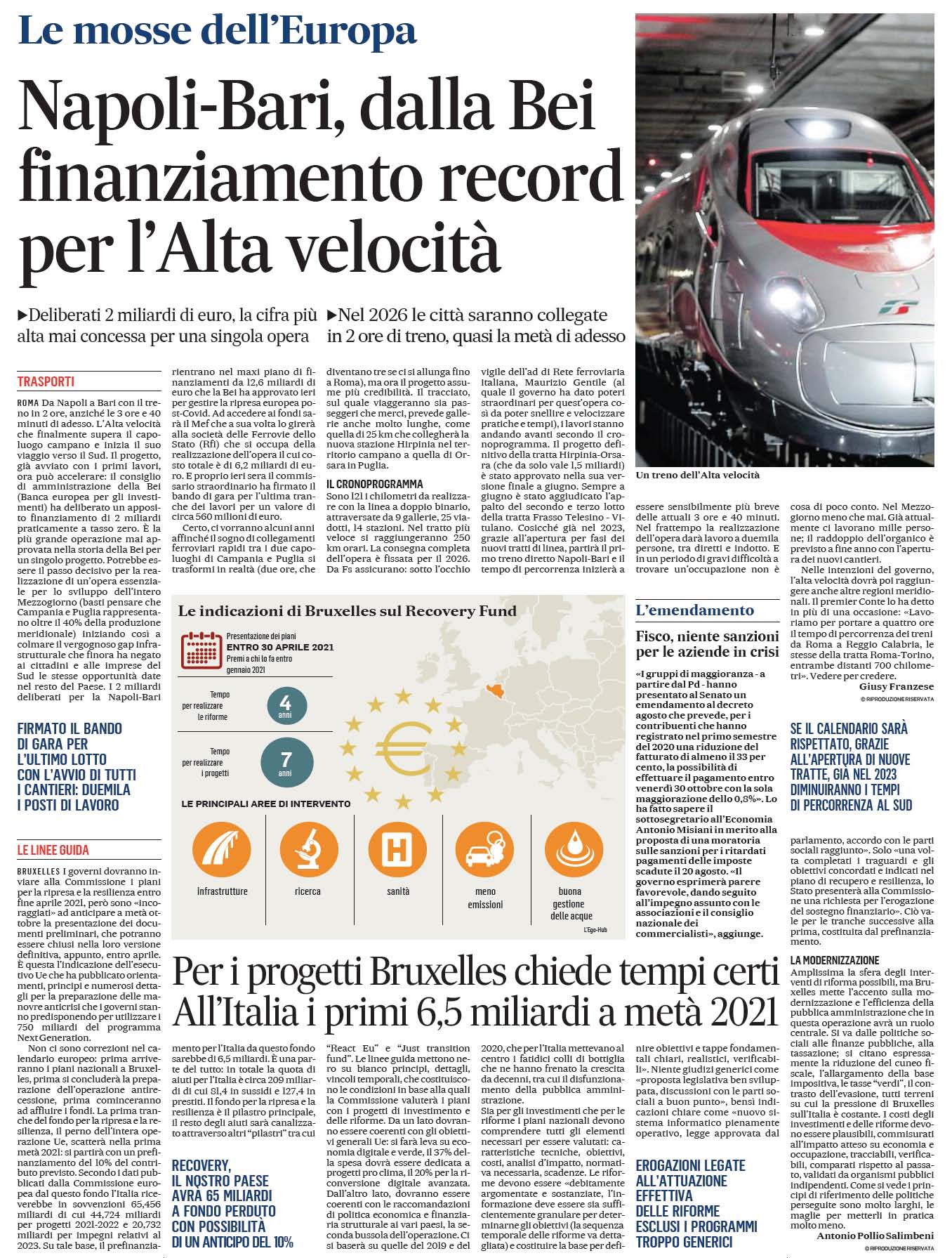 18 settembre 2020 il messaggero