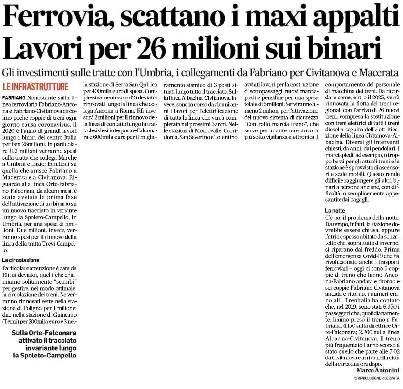 19 aprile 2020 Corriere Adriatico