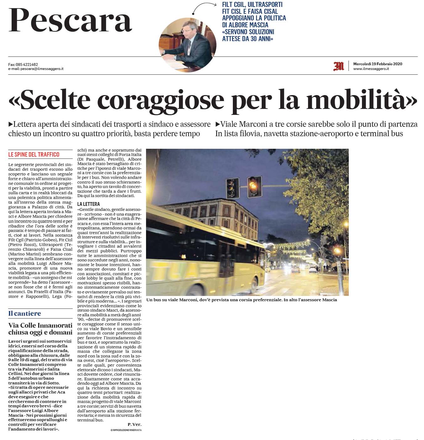 19 febbraio 2020 il messaggero