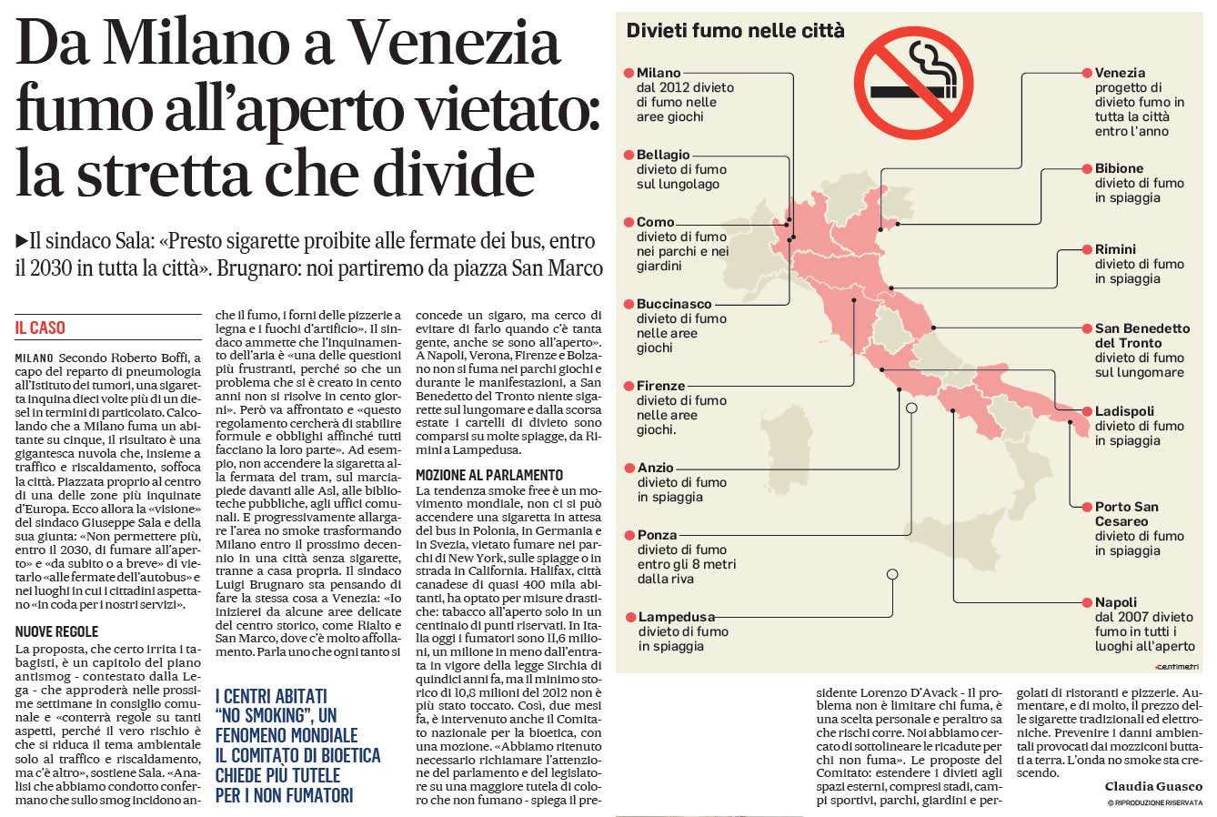 19 gennaio 2020 il messaggero FUMO