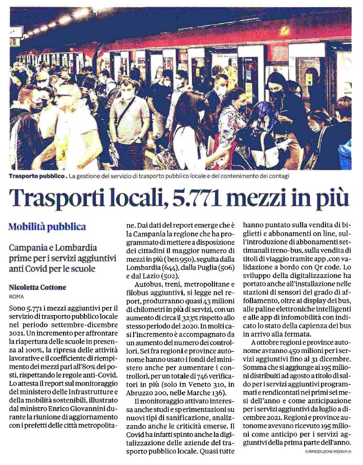 01 ottobre 2021 IL SOLE 24 ORE