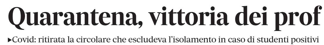 03 febbraio 2021 il messaggero vittoria dei prof