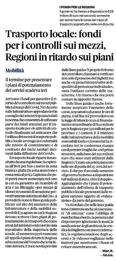 03 settembre 2021 IL SOLE 24 ORE