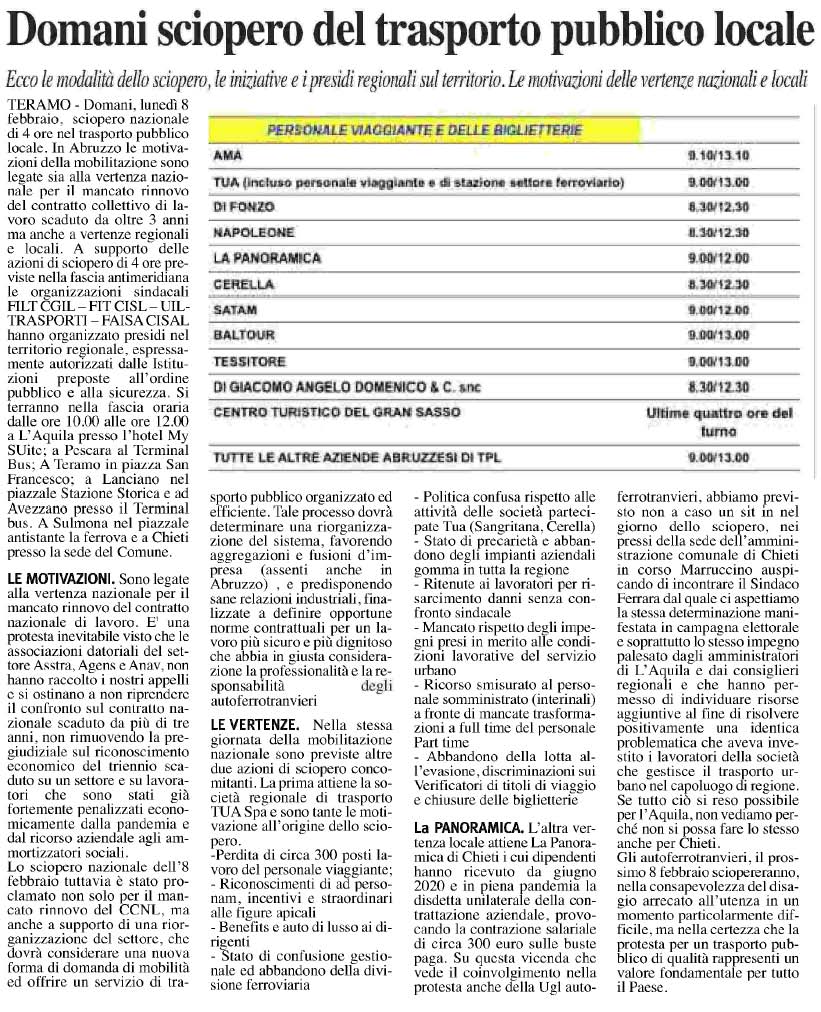 07 febbraio 2021 la città