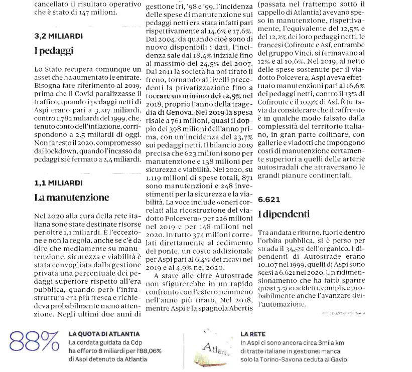 08 giugno 2021 il sole24ore autostrade per litalia Page 3