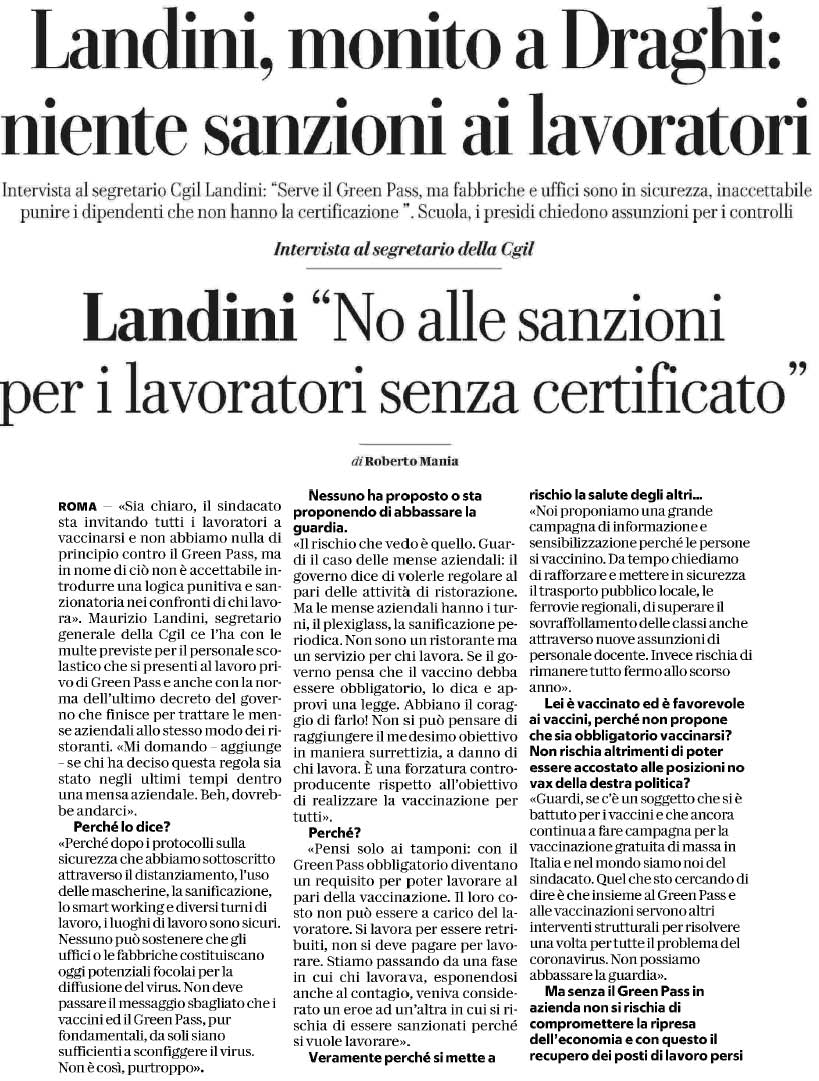 09 AGOSTO 2021 repubblica Page 1