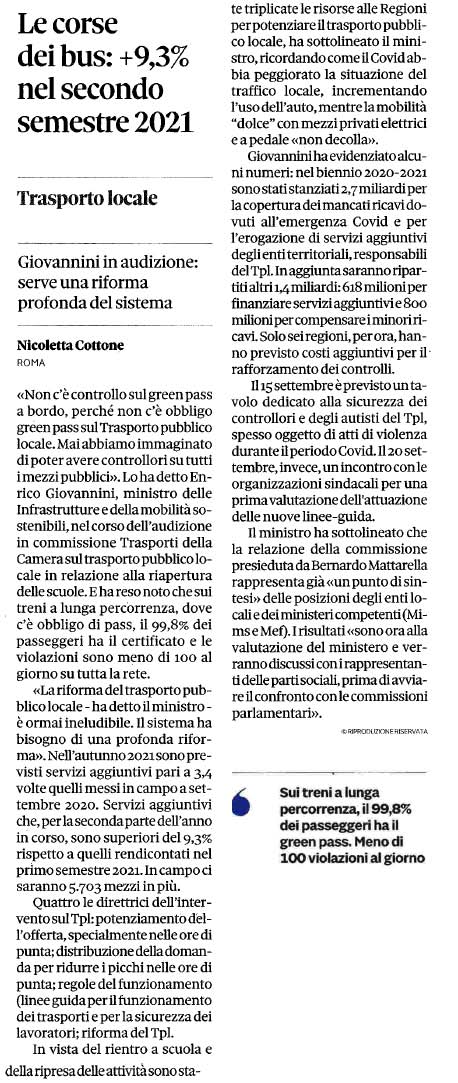 09 settembre 2021 IL SOLE 24 ORE