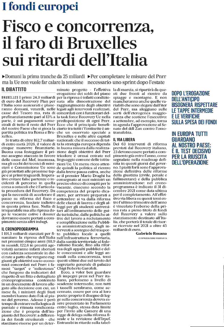 12 agosto 2021 il mattino