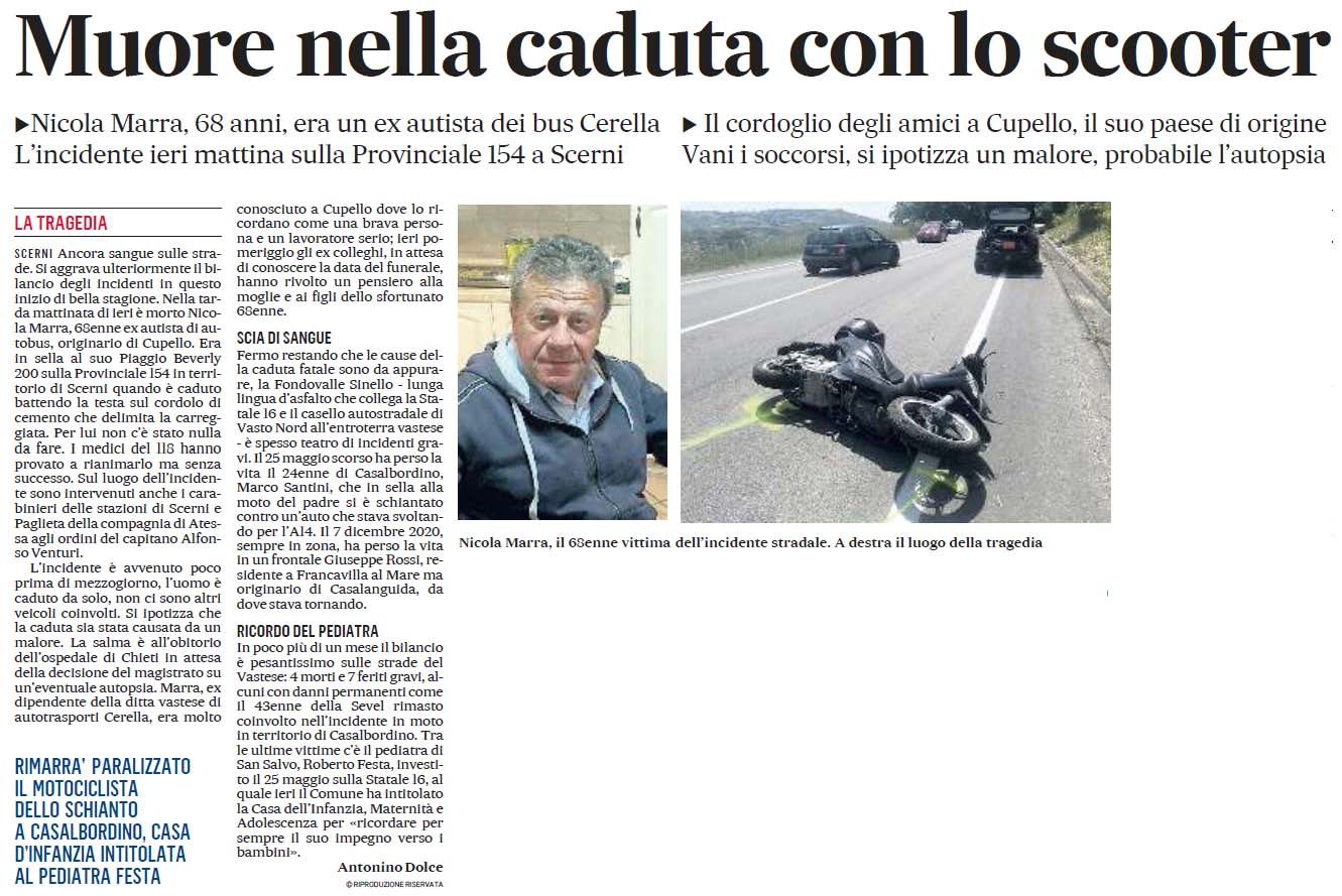 12 giugno 2021 il messaggero