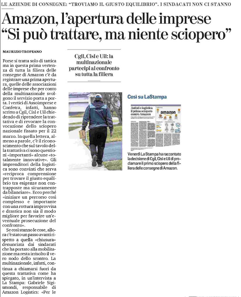 15 marzo 2021 la stampa