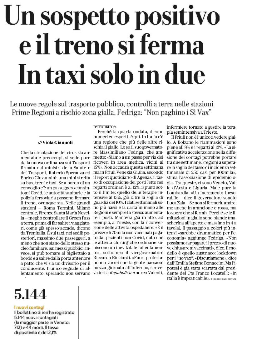 16 novembre 2021 repubblica