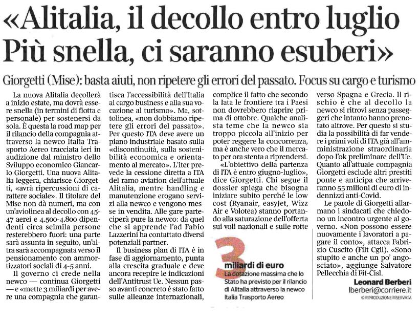 18 marzo 2021 corriere