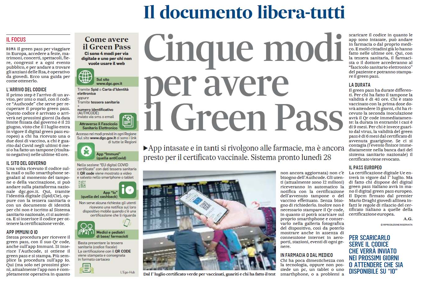 19 giugno 2021 il messaggero