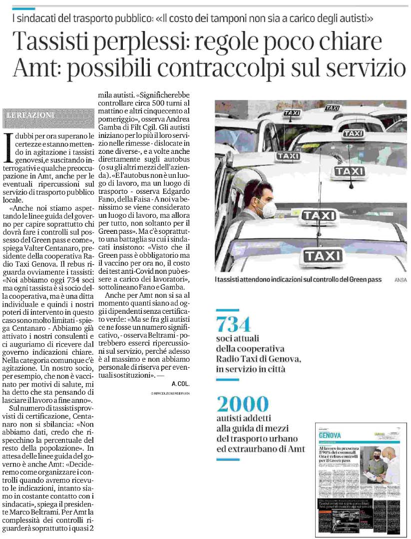 20 settembre 2021 il secoloxix