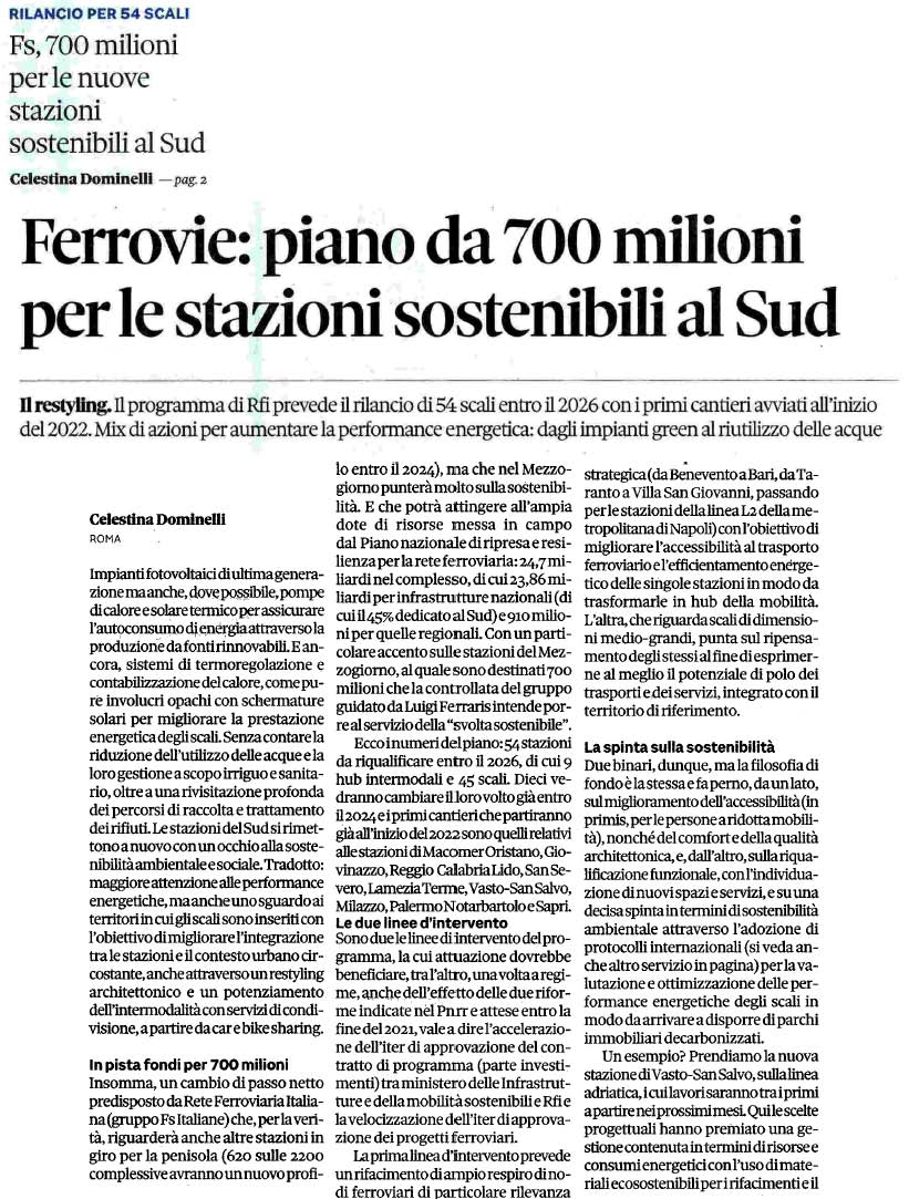 25 settembre 2021 IL SOLE 24 ORE Page 1