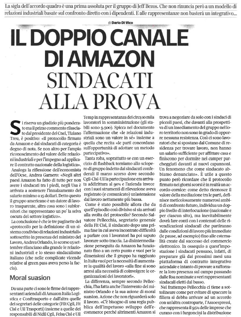 27 settembre 2021 corriere della sera Page 1