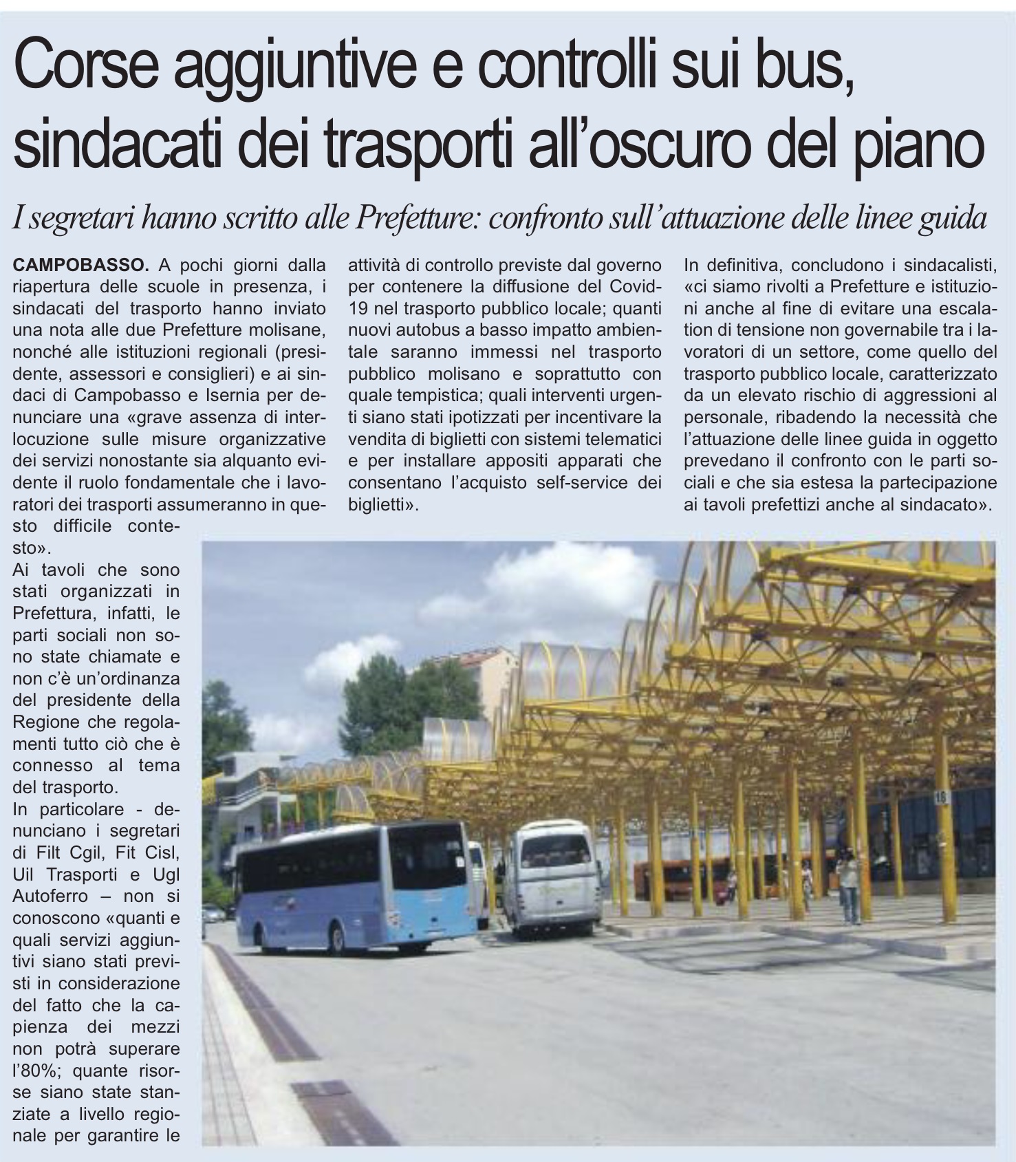 9 settembre 2021 primo piano molise