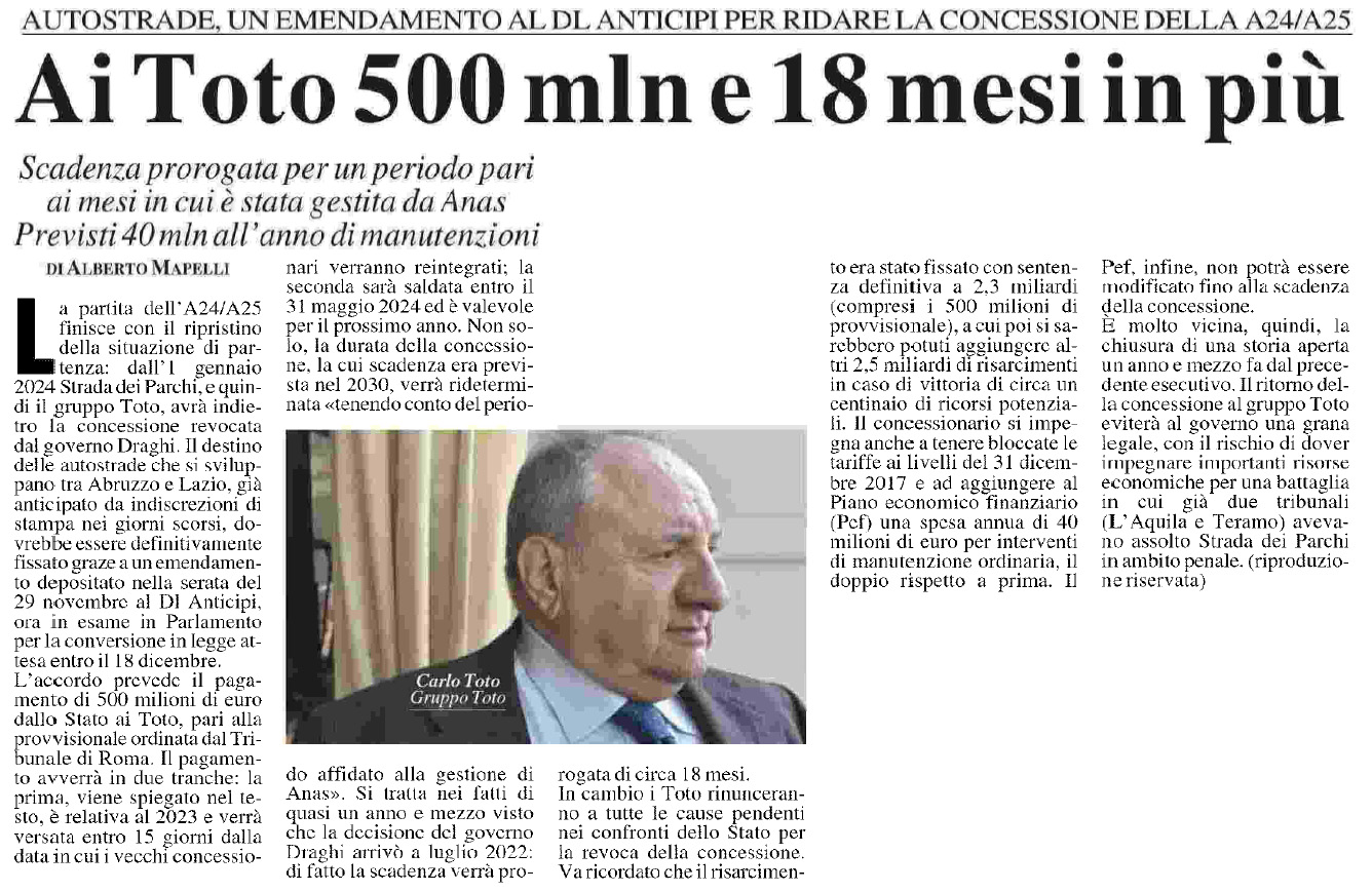 01 dicembre 2023 milano finanza