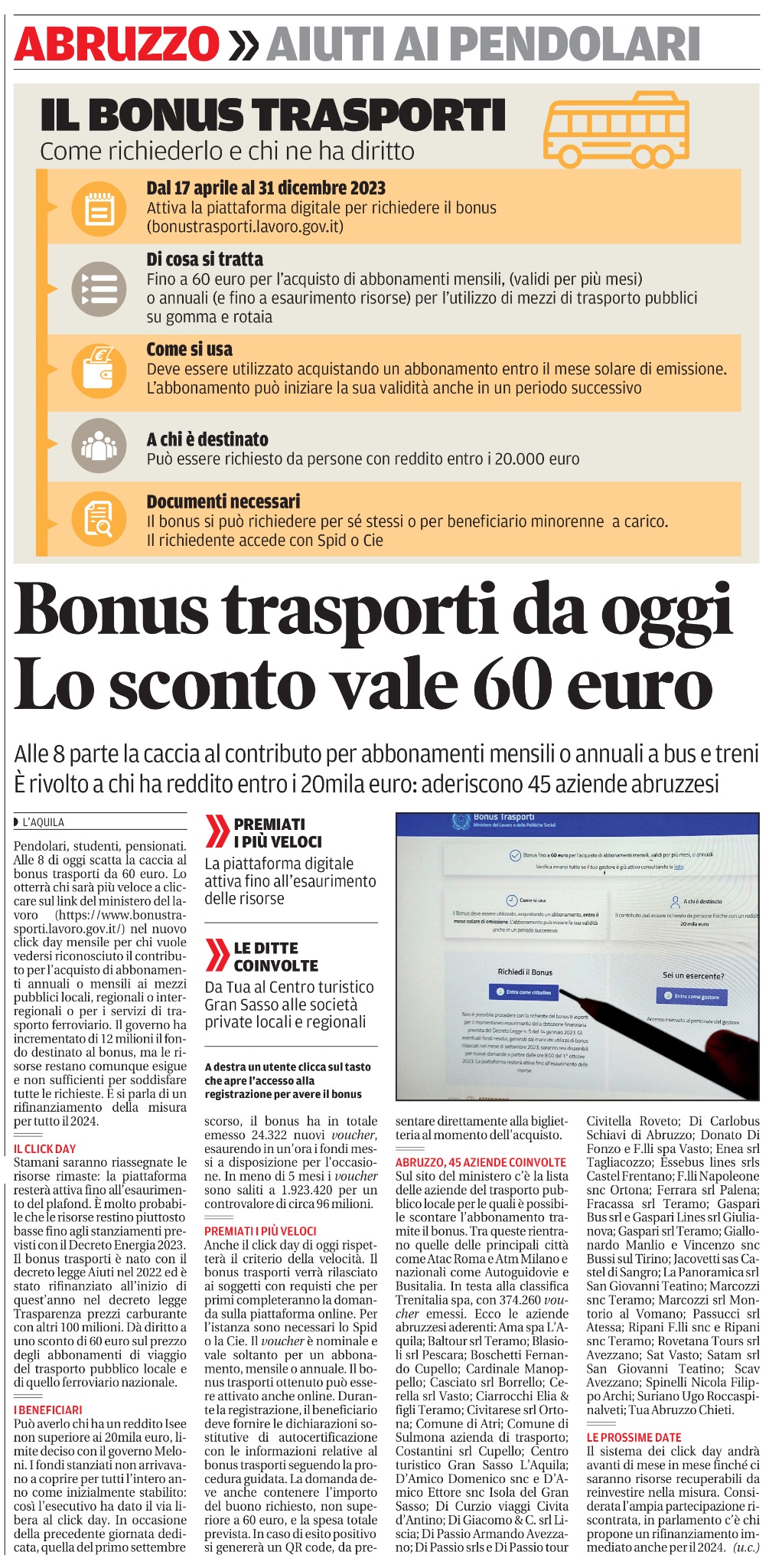 01 ottobre 2023 IL CENTRO bonus