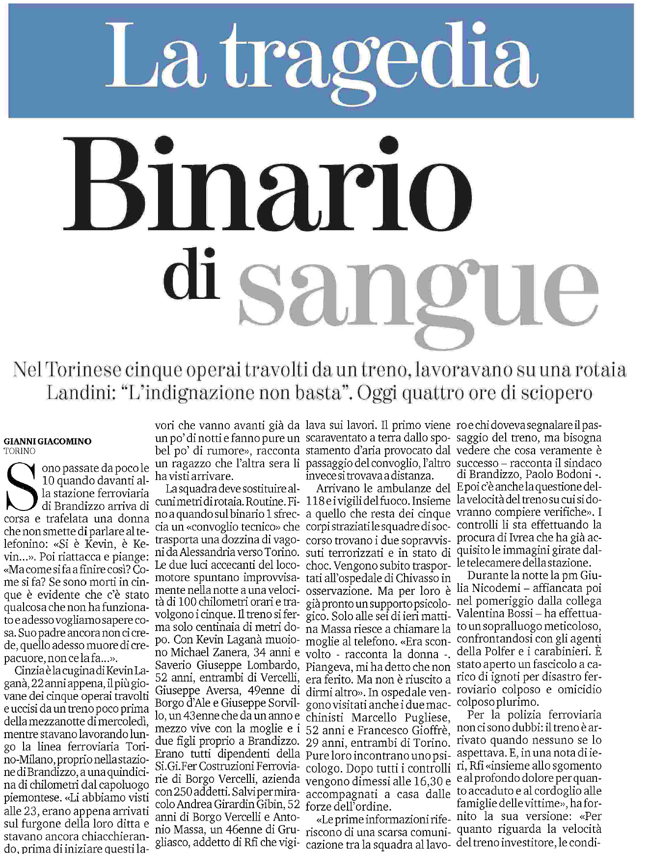 01 settembre 2023 la stampa 2 Pagina 1