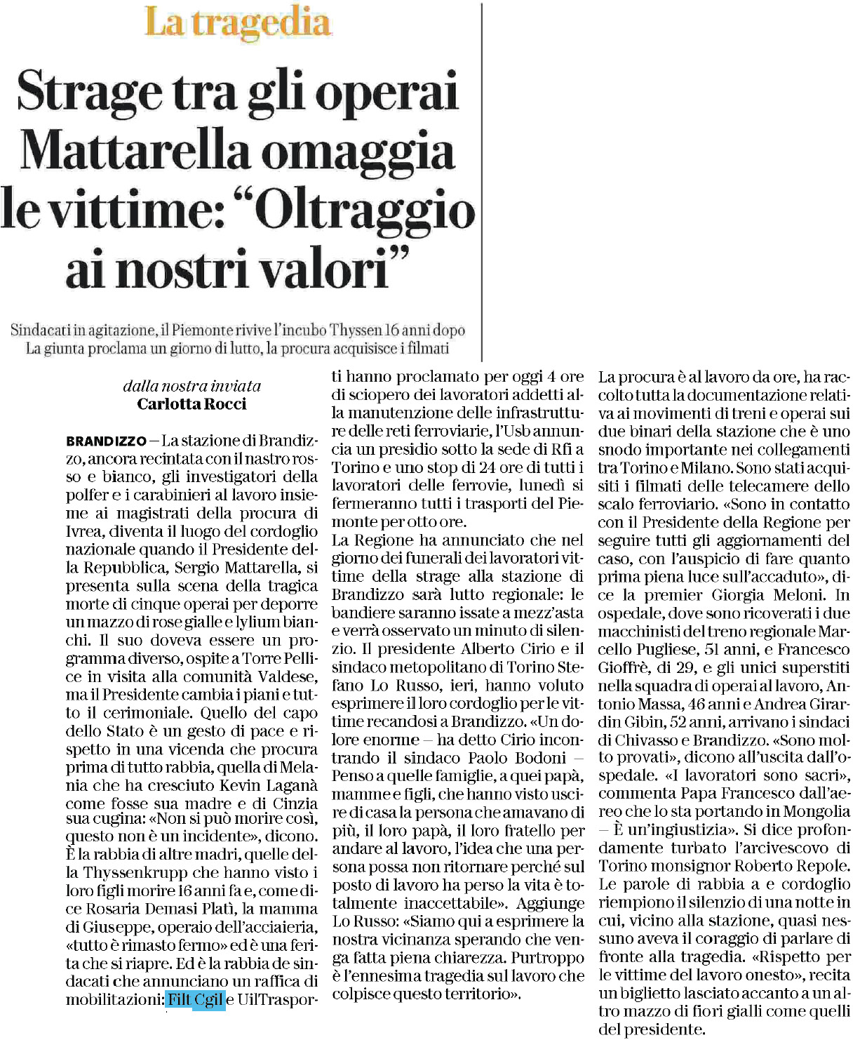 01 settembre 2023 repubblica