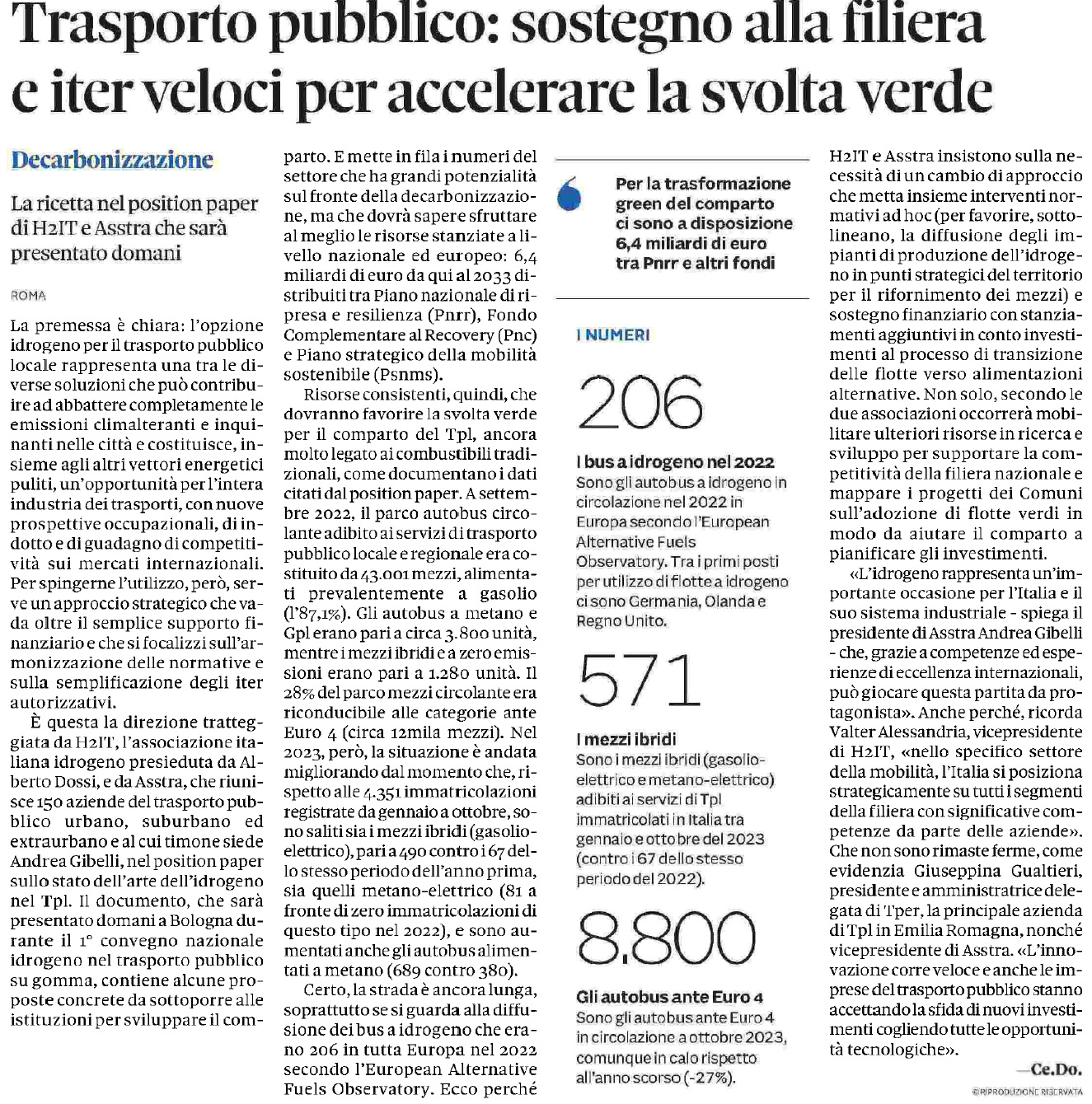 03 dicembre 2023 il sole24ore tpl