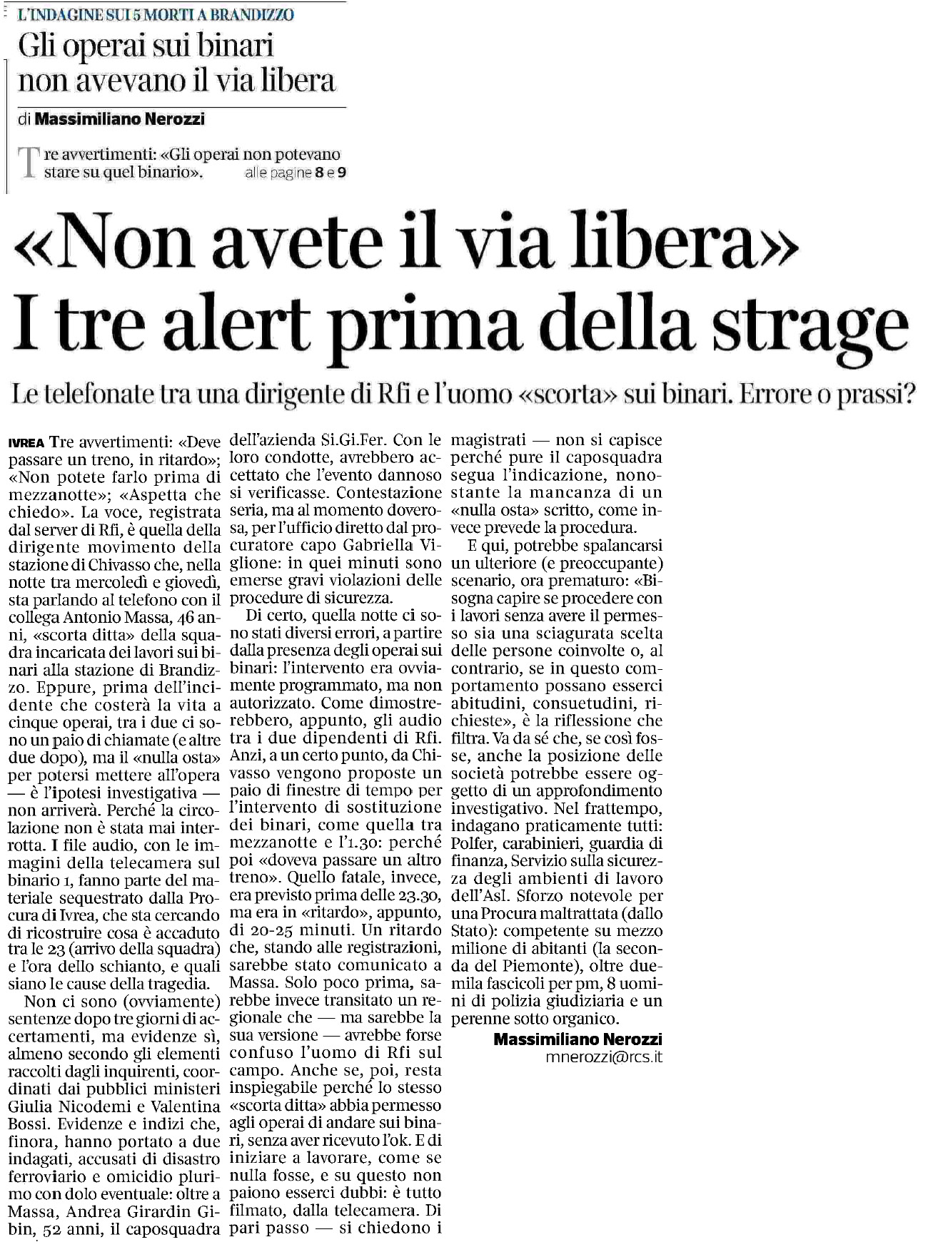 03 settembre 2023 corriere della sera