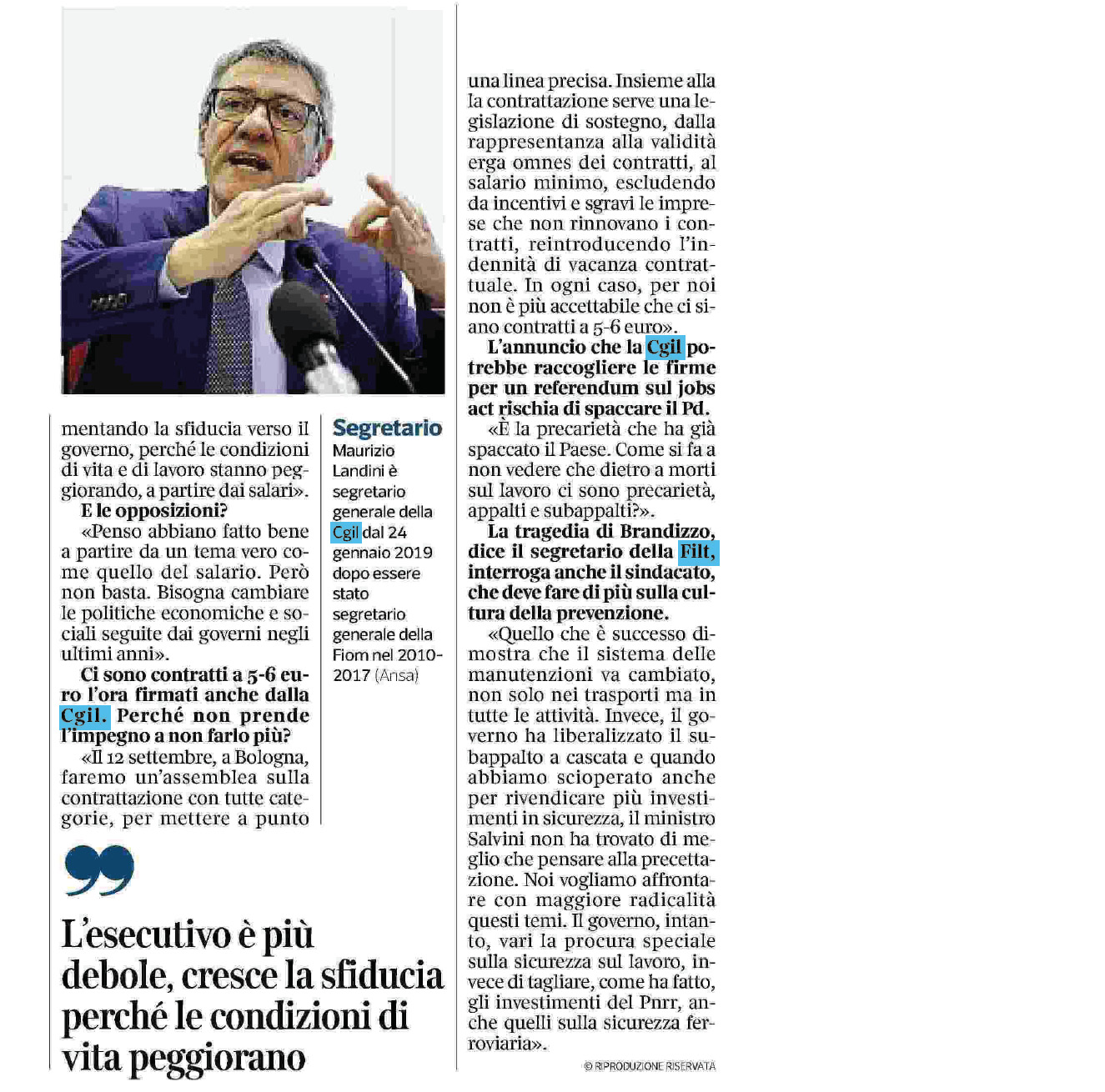 04 settembre 2023 corriere della sera Pagina 2