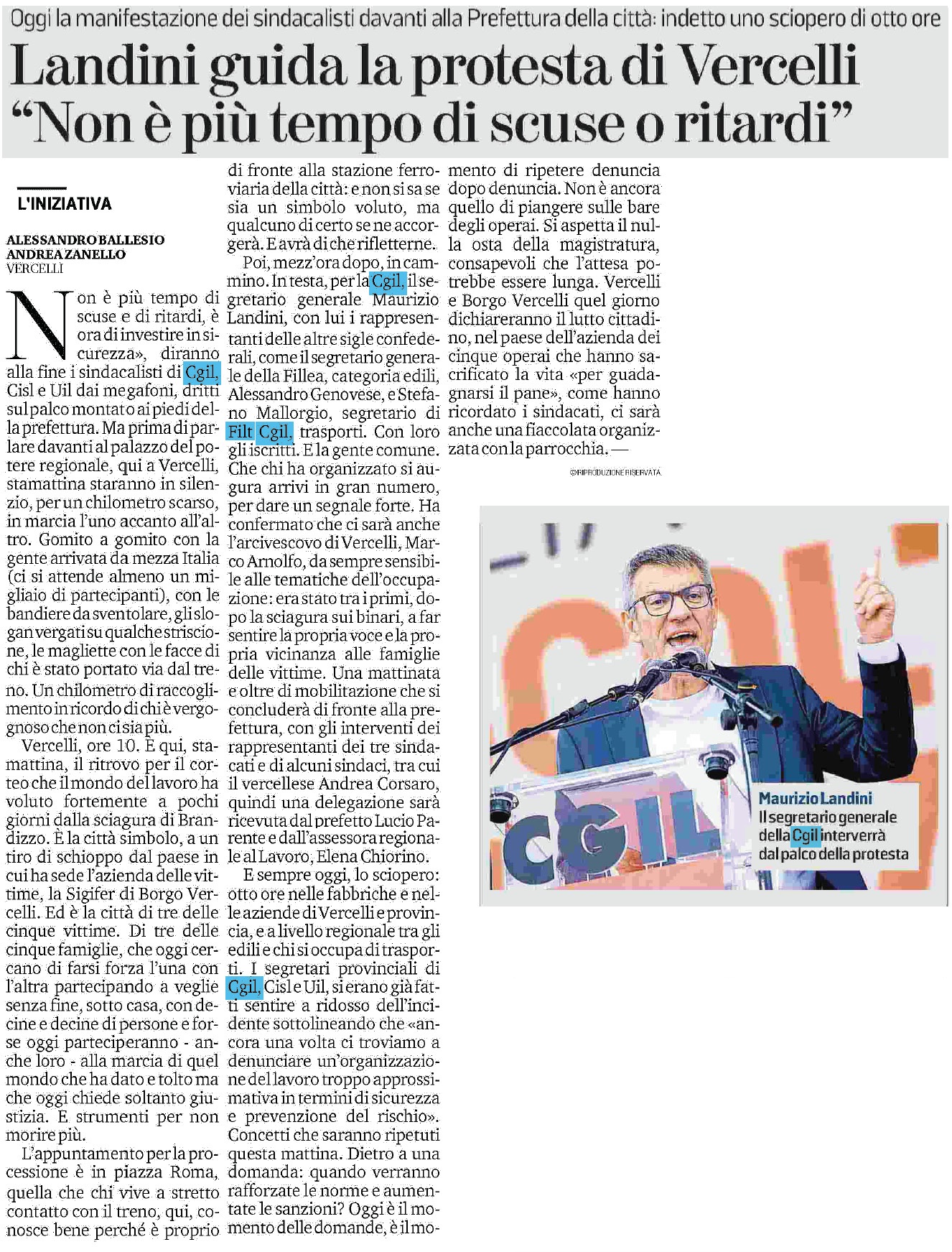 04 settembre 2023 la stampa