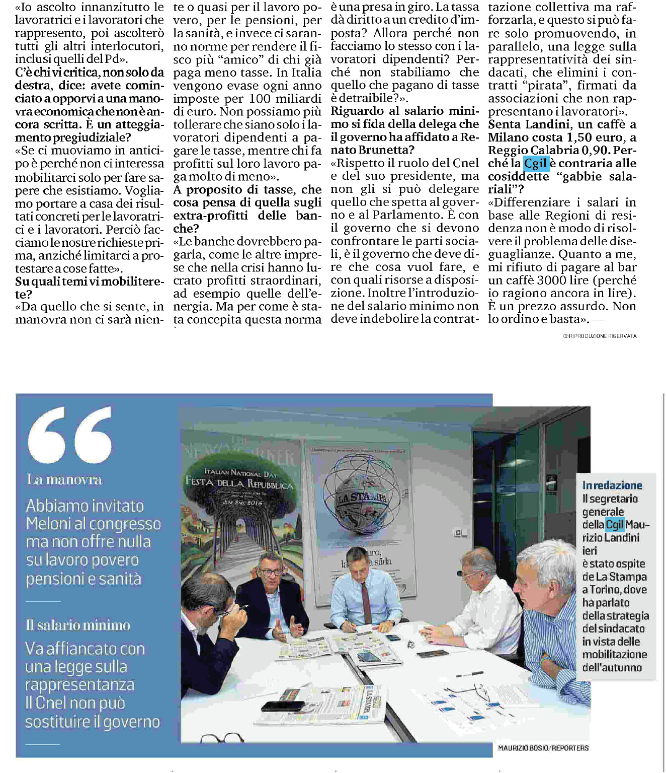 06 settembre 2023 la stampa landini Pagina 2