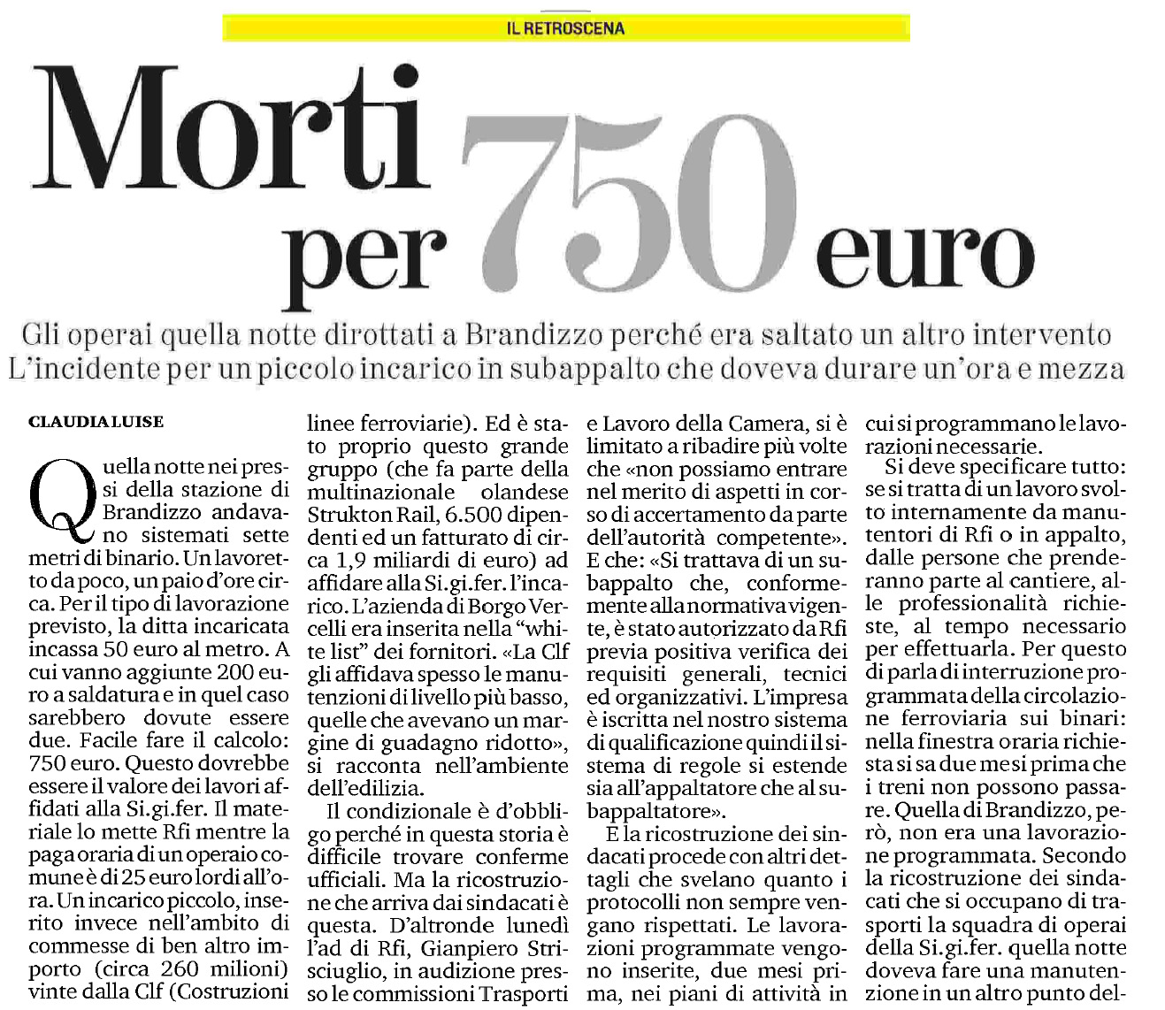 07 settembre 2023 la stampa Pagina 1