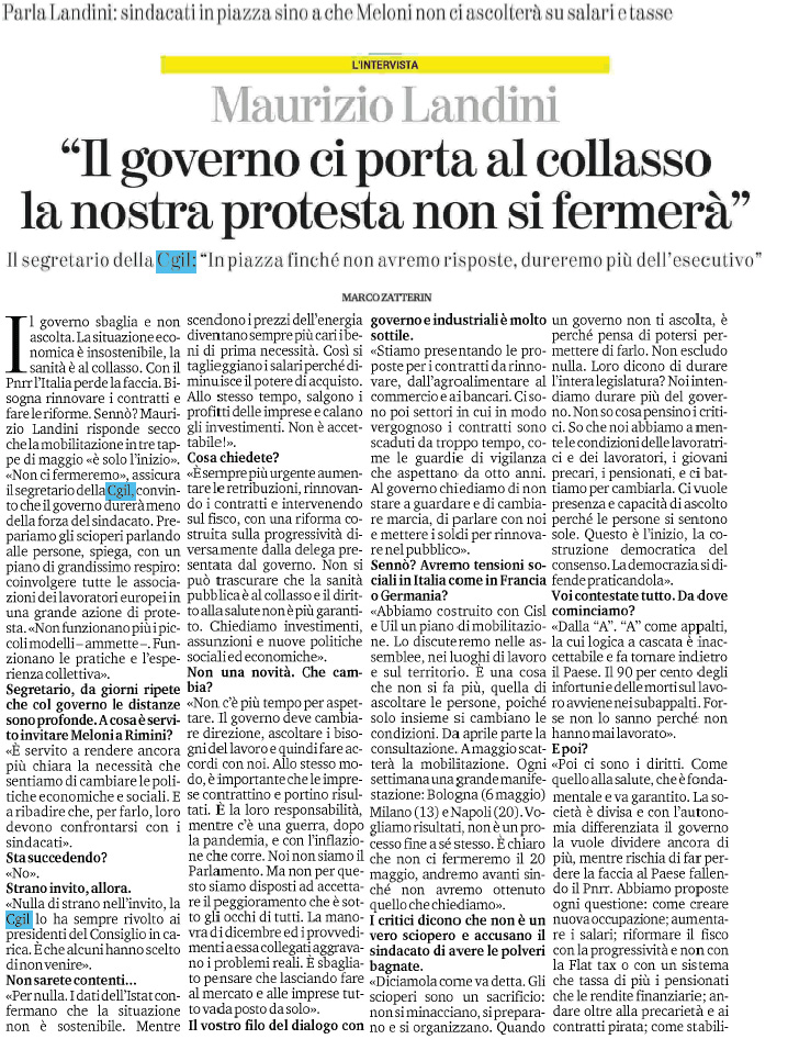 09 aprile 2023 la stampa Pagina 1